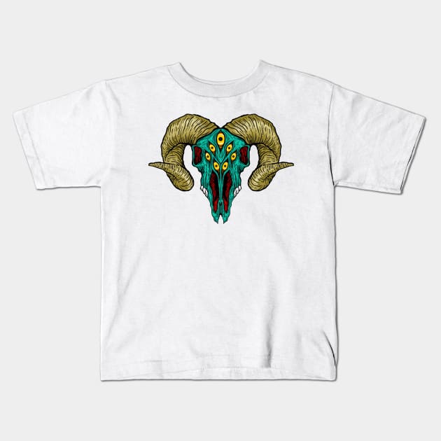 wild goat Kids T-Shirt by Adybuston123